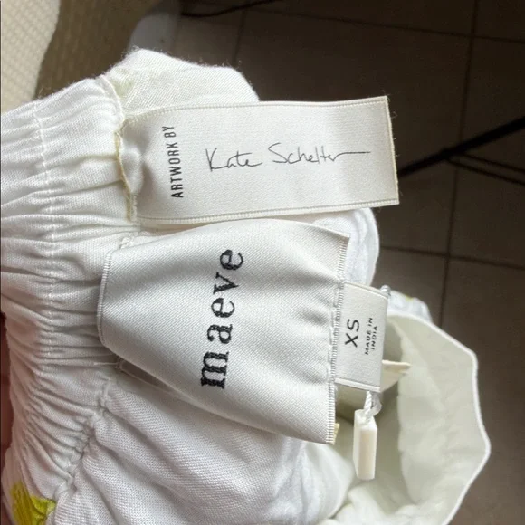 ANTHROPOLOGIE MAEVE JACIE TENNIS POPLIN MIDI SKIRT KATE SHELTER EDITION XS/S NWT - Picture 9 of 11